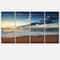 Designart - Sunrise and Glowing Waves in Ocean - Seascape Canvas Art Print